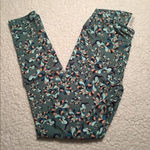 Lularoe leggings, peacocks, OS